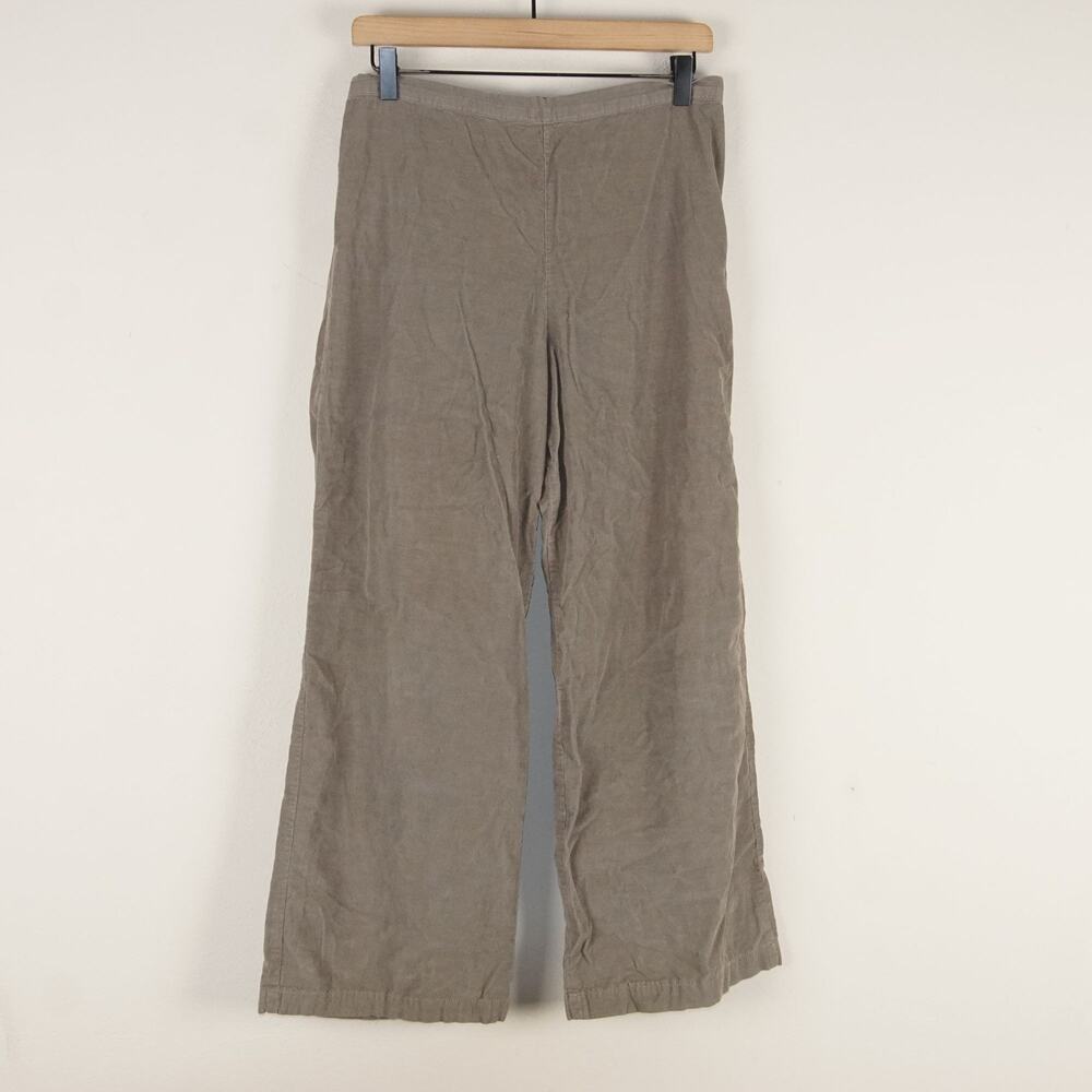 Bryn Walker Lightweight Pull On Corduroy Wide Leg Ankle Brown Pants Womens Sz S